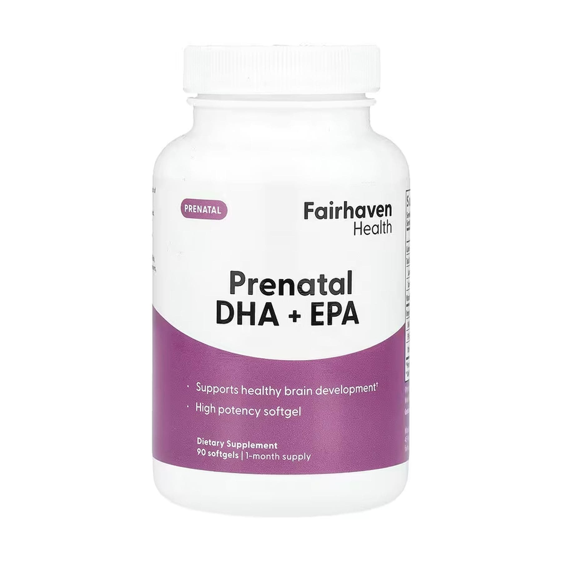 Пренатальний DHA + EPA, 90 капсул софтгель, Fairhaven Health