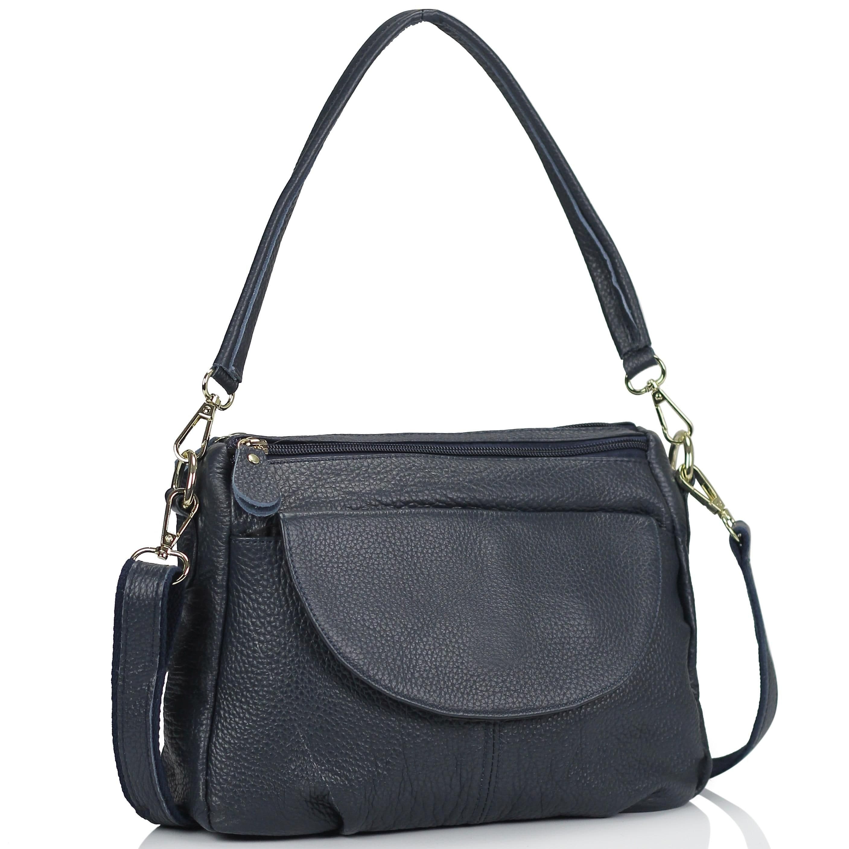 Жіноча шкіряна сумка синя Riche NM20-W1195BL