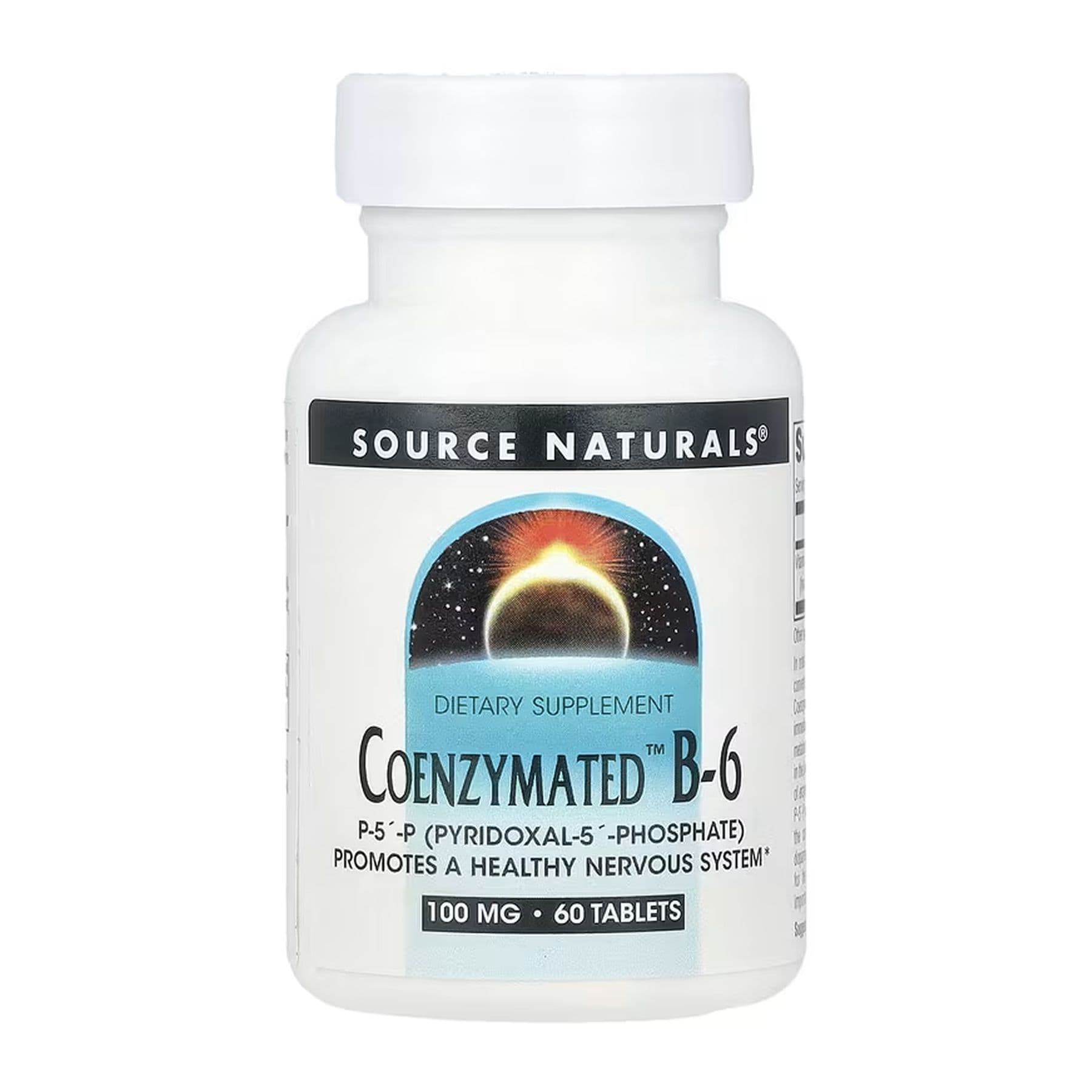 Коензимований вітамін B-6 100 мг, 60 таблеток, Source Naturals