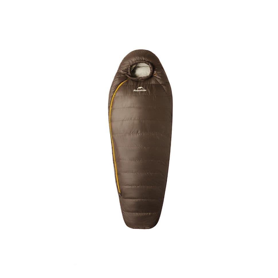 Спальник з натуральним пухом Naturehike Snowbird CNK2550WS014, p-р M, темно-коричневий 400 г