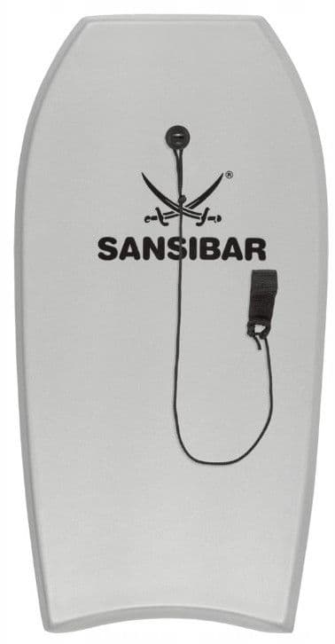 Бодіборд, дошка для плавання Sansibar 100x49x5 см сіра (до 85 кг.)