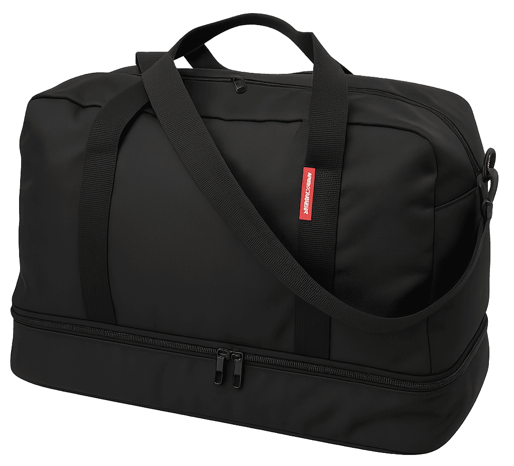 Дорожня сумка з відділом для взуття 40L Wallaby чорна
