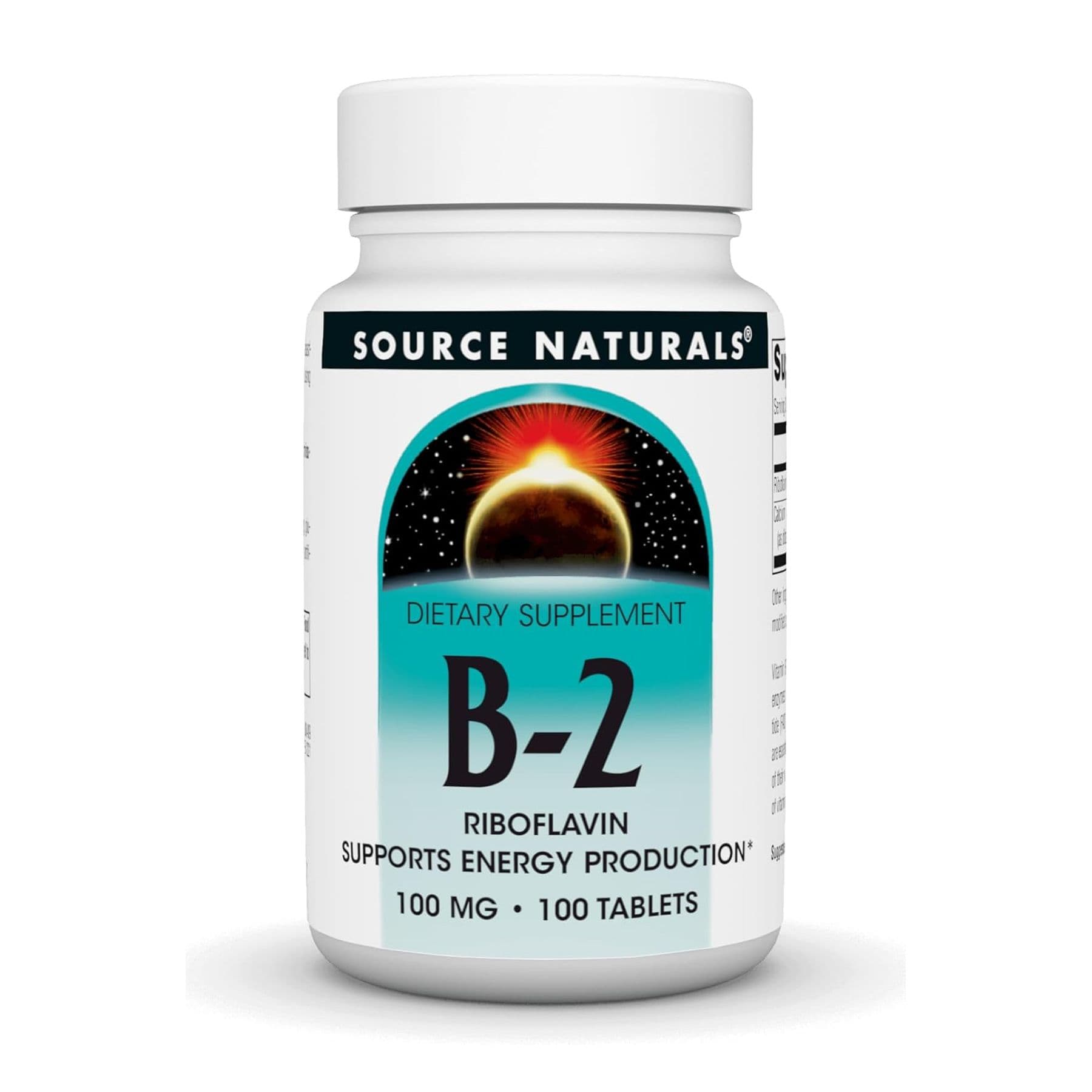 Вітамін B-2 100 мг, 100 таблеток, Source Naturals