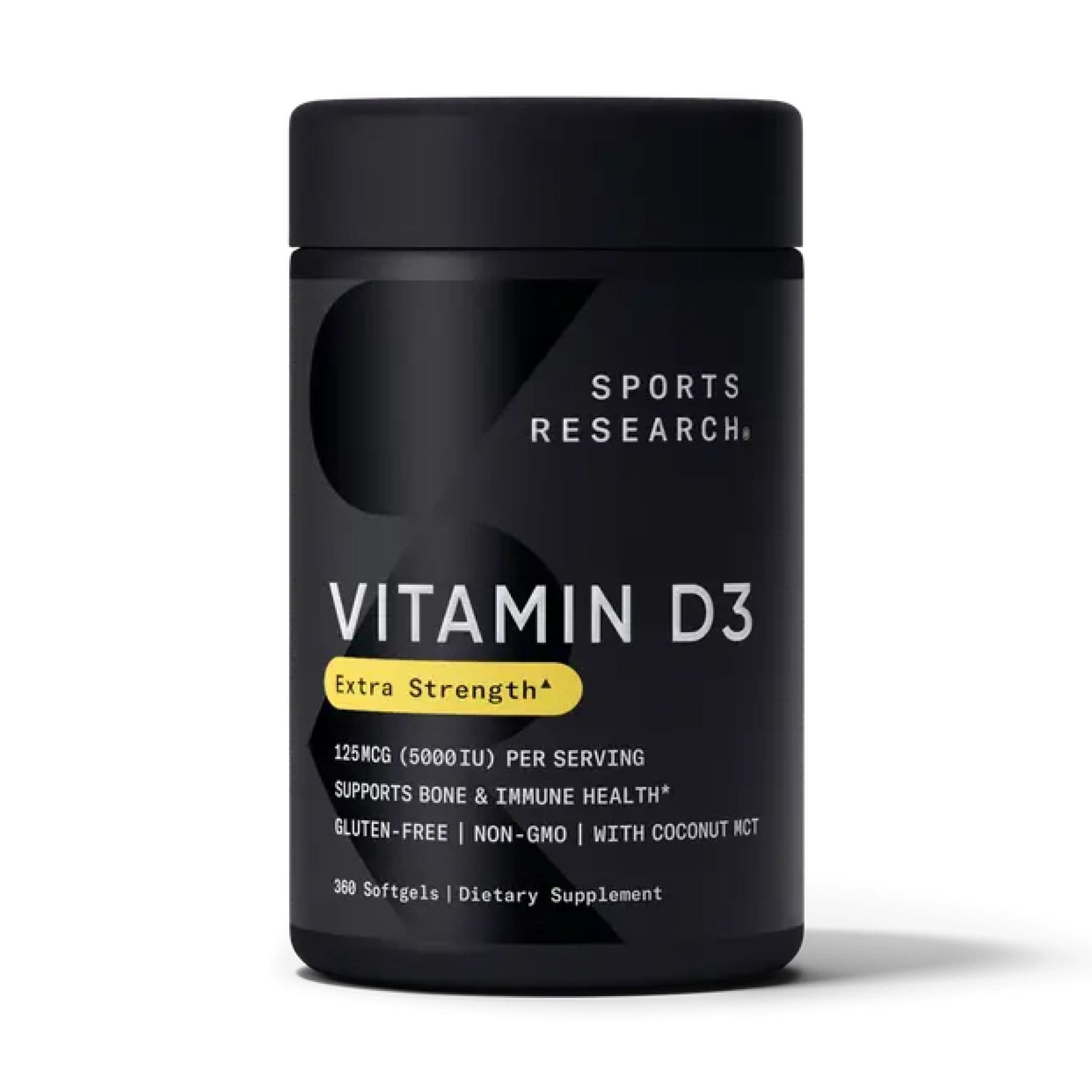 Вітамін D3 5000 МО, 360 капсул софтгель, Sport Research