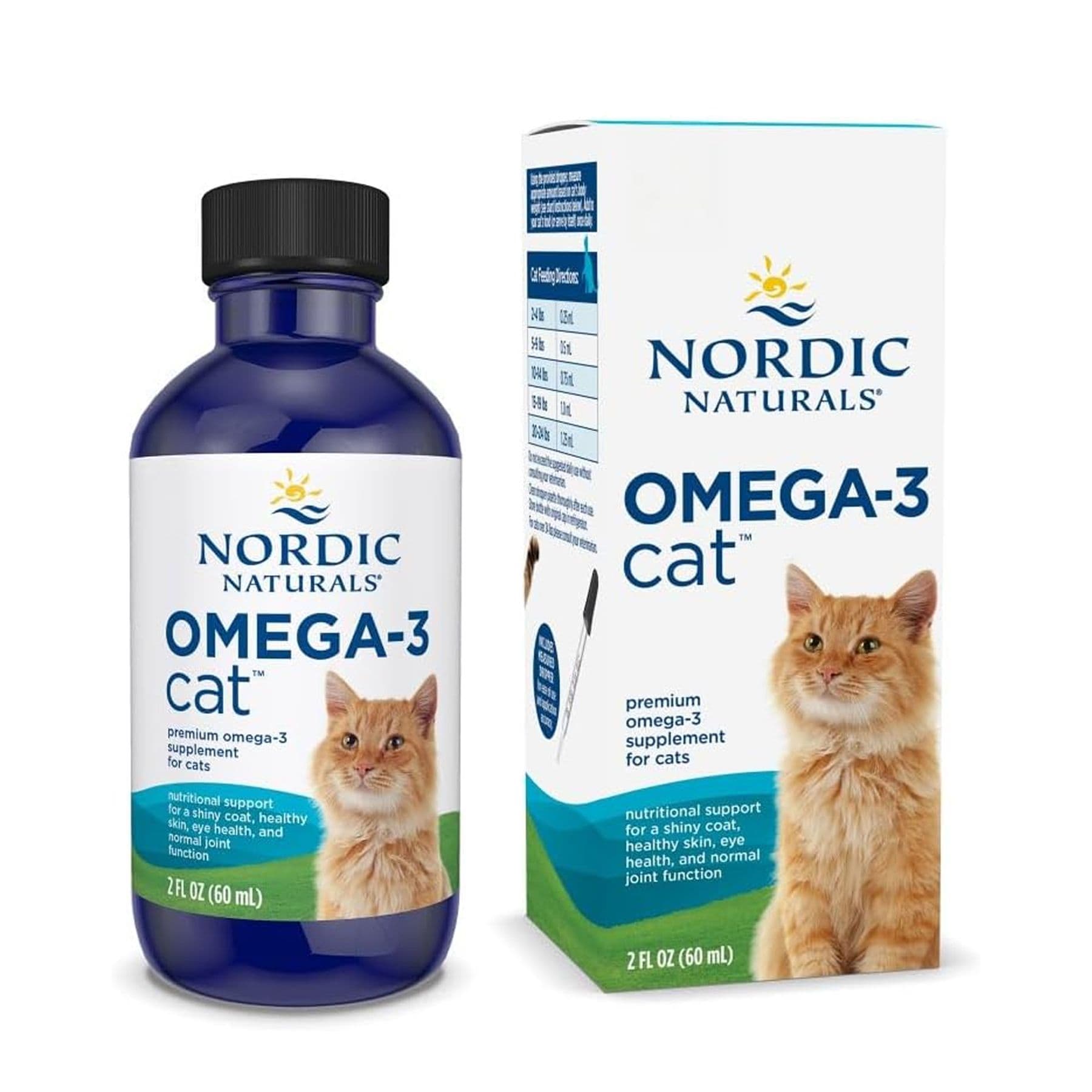 Omega-3 для котів, рідкий, 60 мл, Nordic Naturals