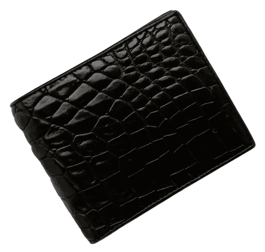 Гаманець зі шкіри крокодила Exotic Leather Чорний (cw34_3)