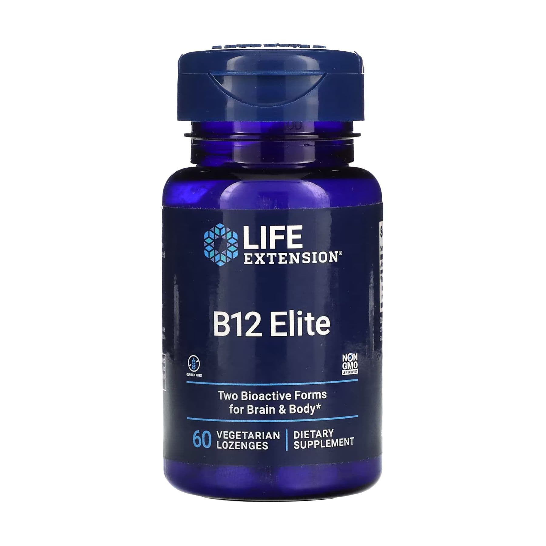Вітамін B12 Elite, 60 вегетаріанських капсул, Life Extension