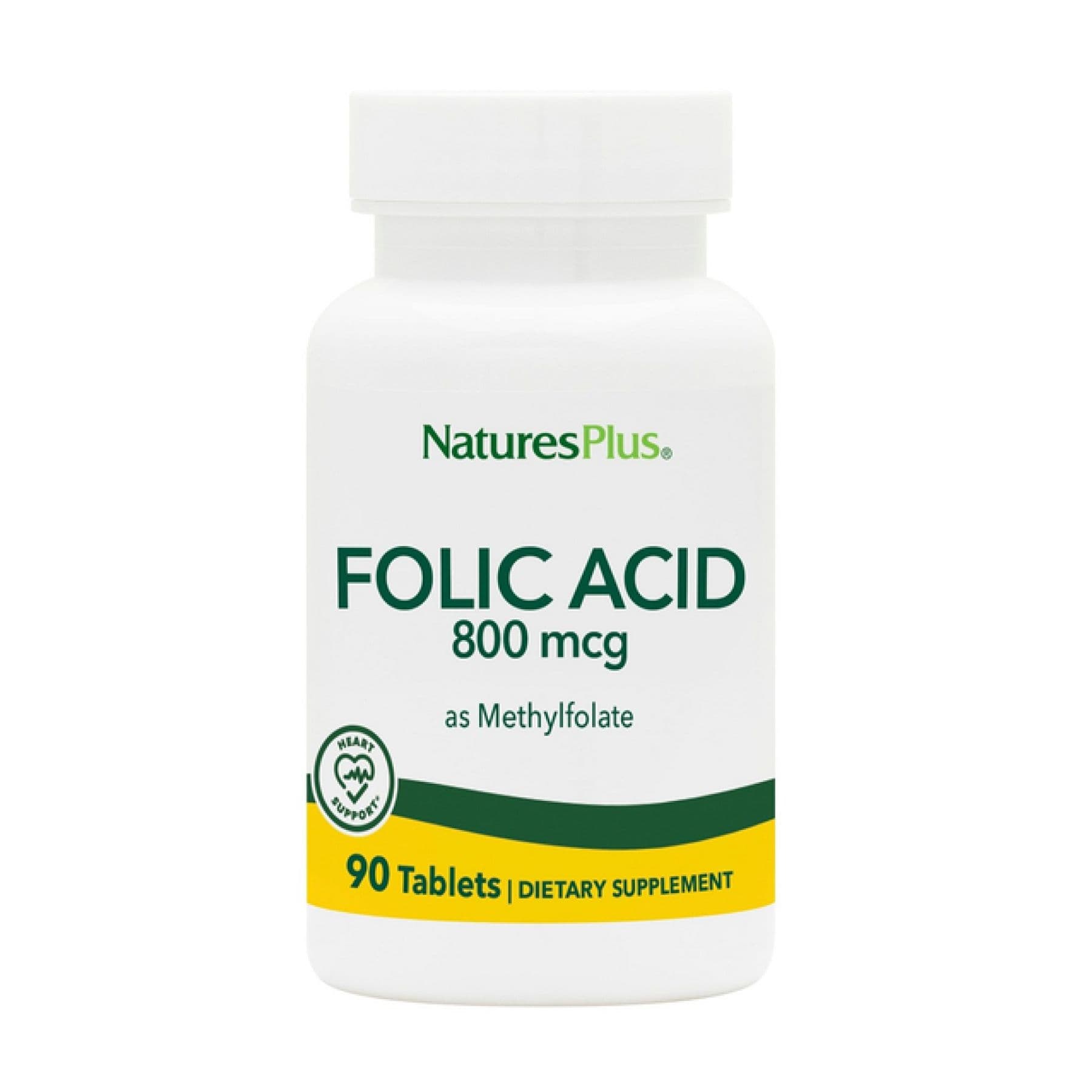 Фолієва кислота 800 мкг, 90 таблеток, Nature's Plus