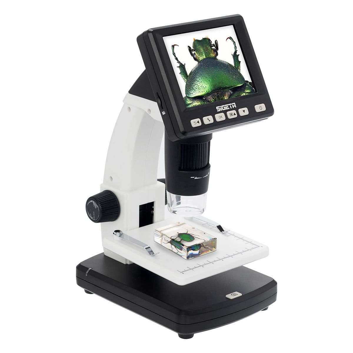 Цифровий мікроскоп SIGETA Forward 10x-500x 5 MP 3.5" LCD