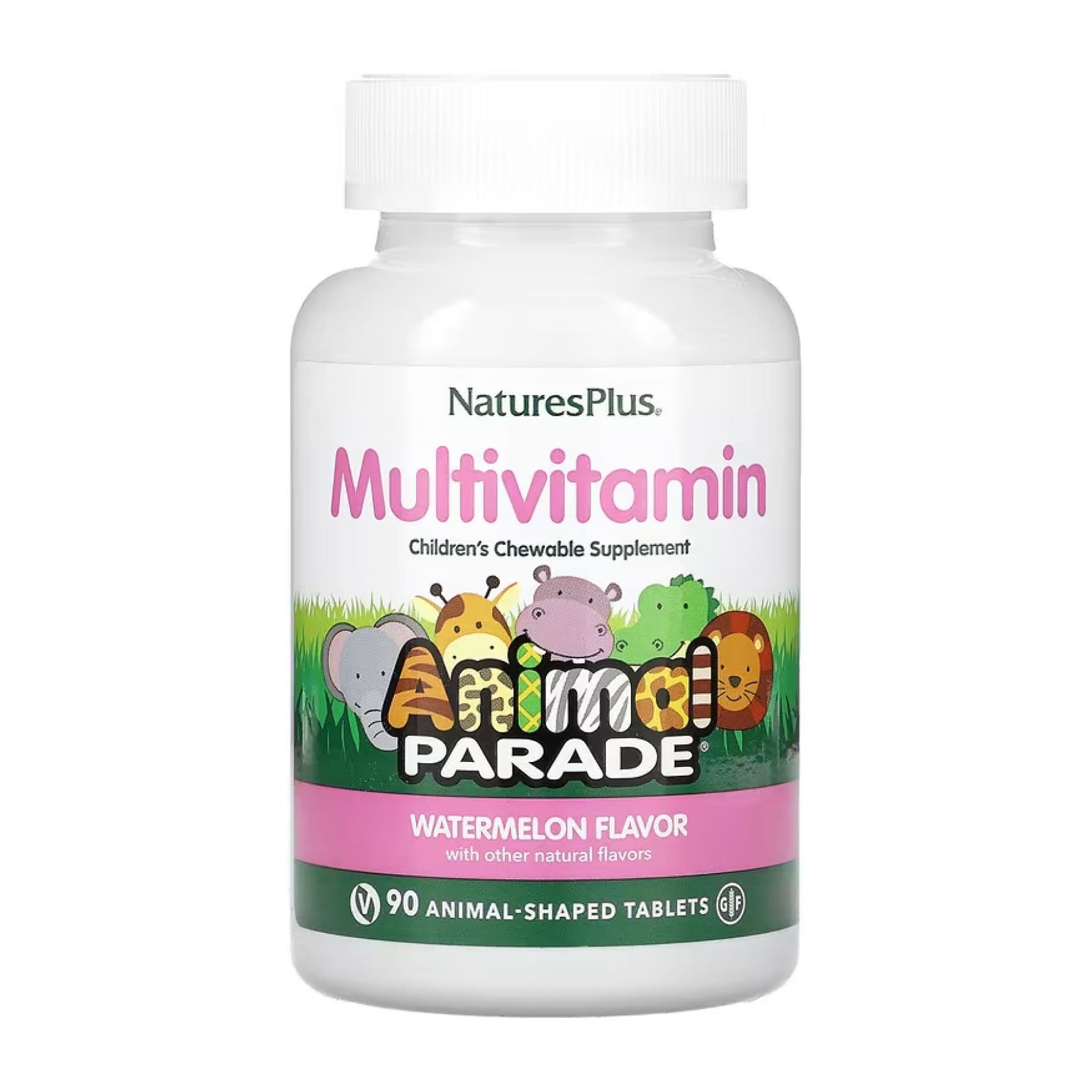 Мультивітаміни для дітей, смак кавуна, 90 таблеток, Nature's Plus