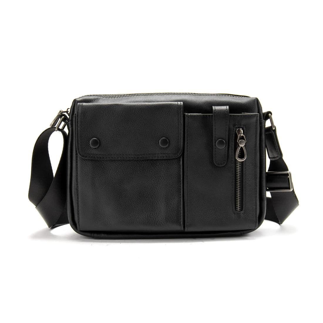 Шкіряна сумка через плече горизонтальна Tiding Bag 1628A