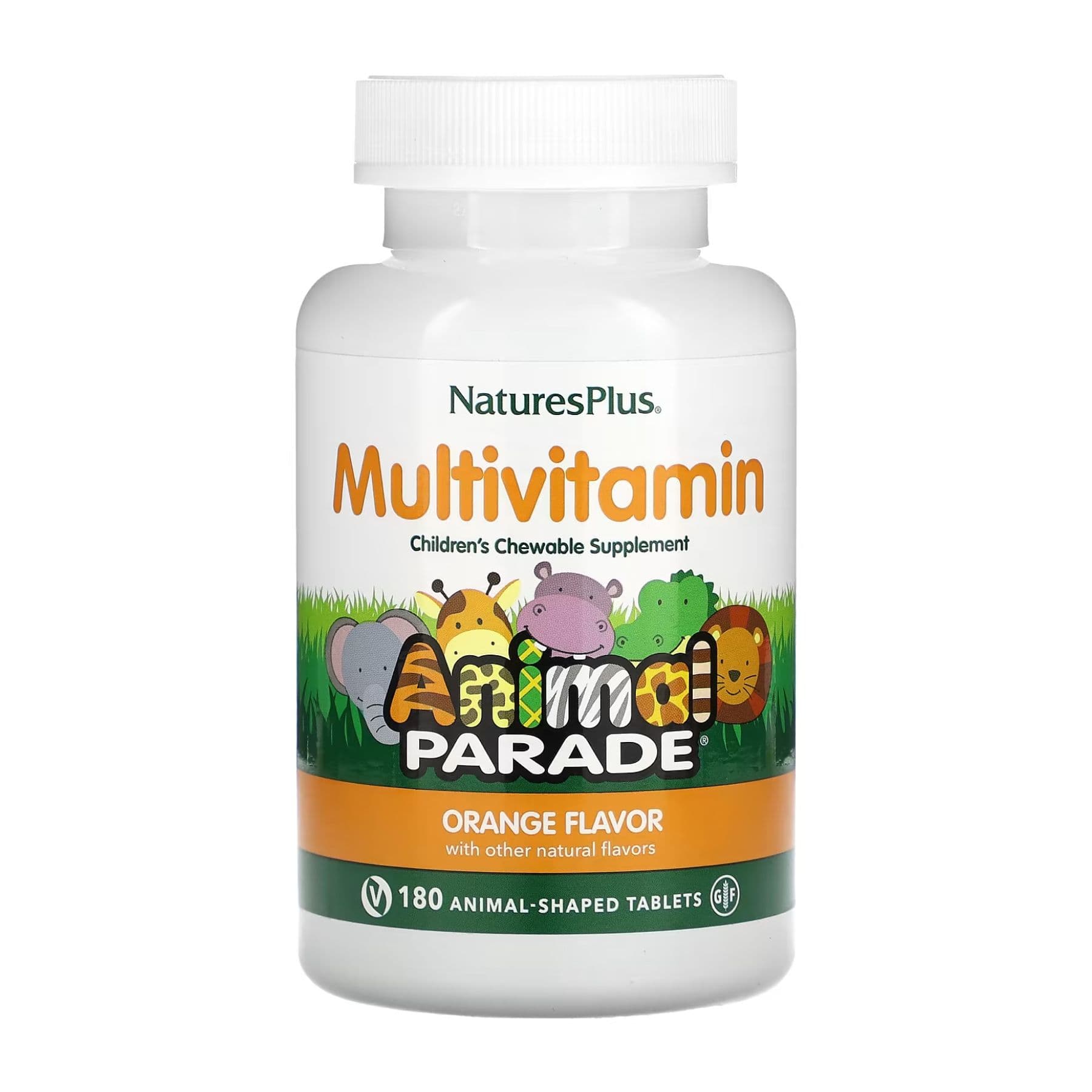 Мультивітаміни для дітей, смак апельсину, 180 таблеток, Nature's Plus