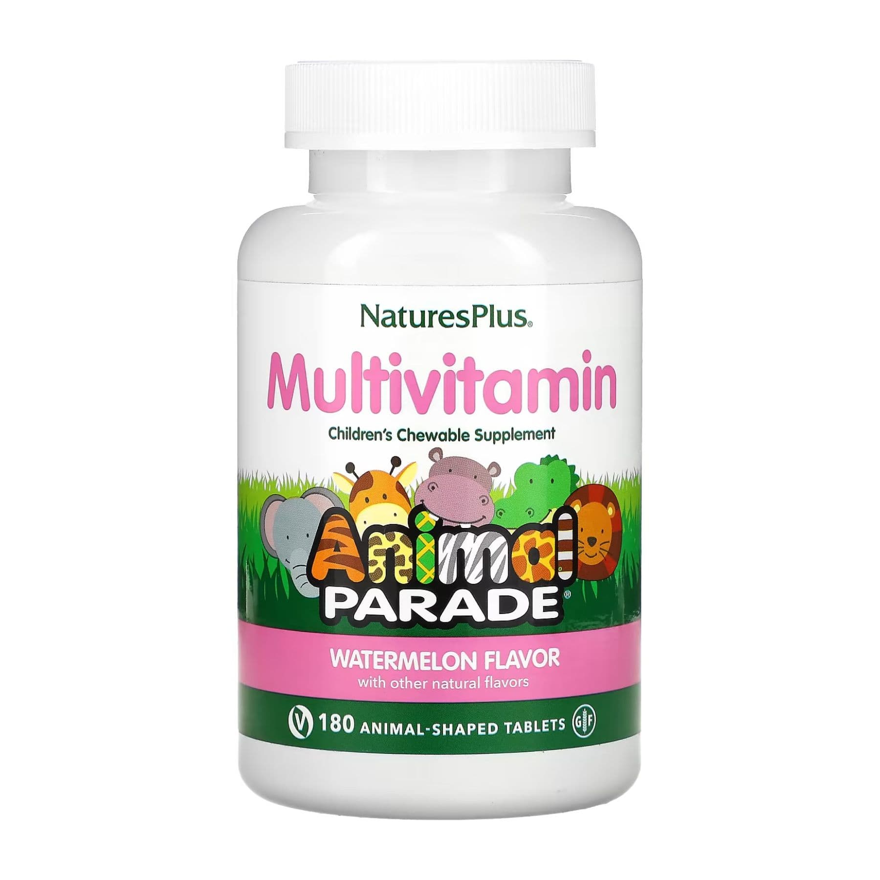 Мультивітаміни для дітей, смак кавуна, 180 таблеток, Nature's Plus