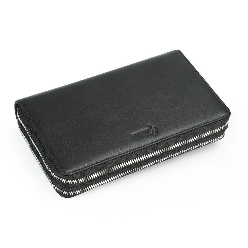 Чоловічий шкіряний клатч на два відділення з петлей і RFID TARWA GA-6060-4lx