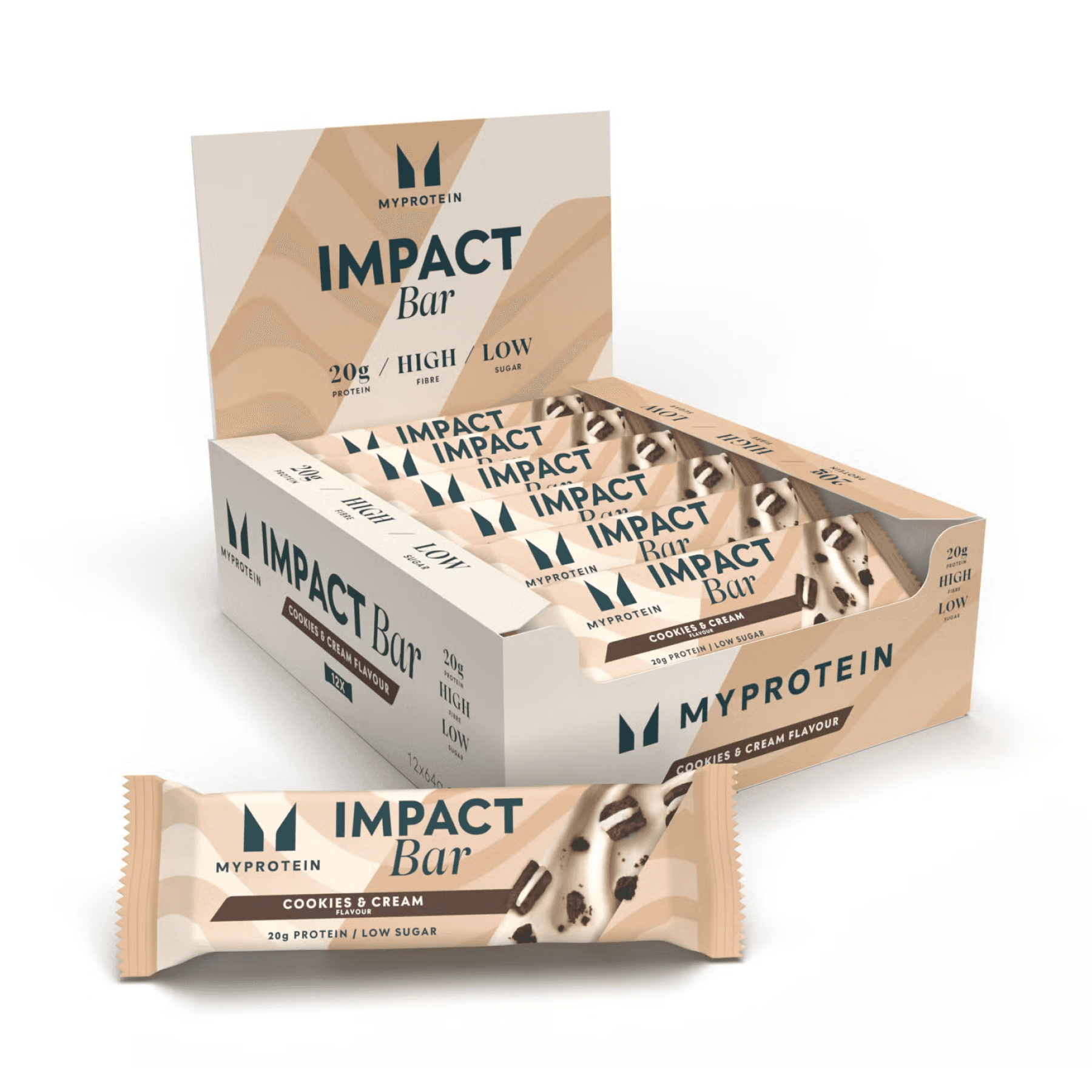 Impact Bar - 12x64g Cookies Cream