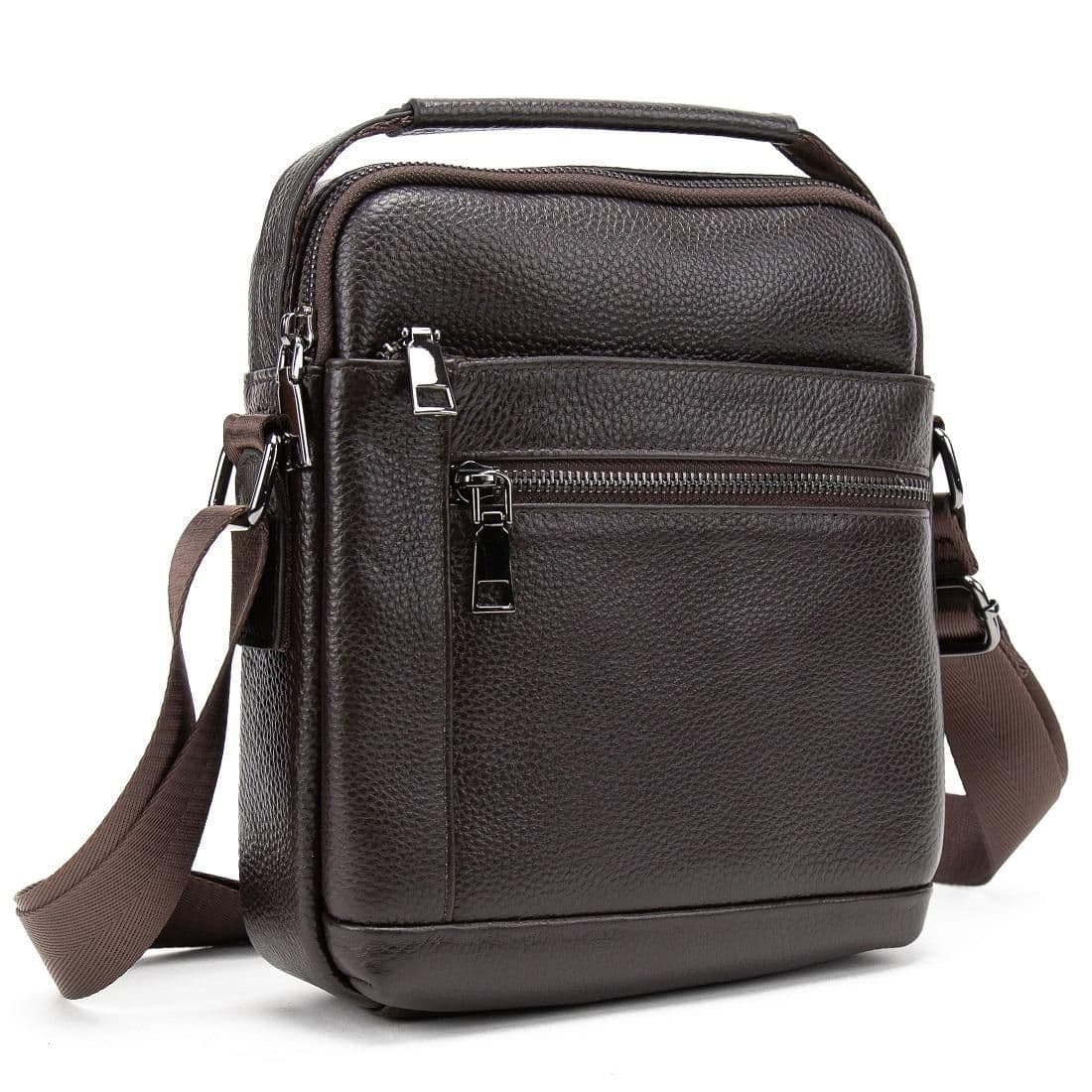 Чоловіча шкіряна сумка месенджер Tiding Bag A25F-2217DB — фото 1