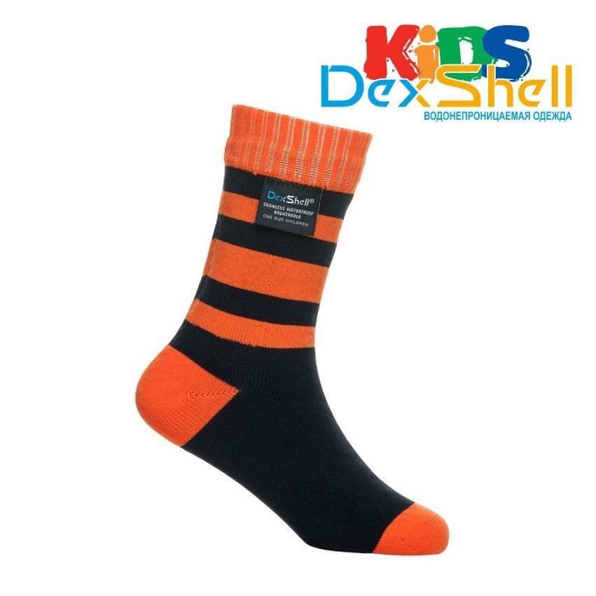 Шкарпетки водонепроникні дитячі Dexshell Children soсks orange, р-р S, помаранчеві — фото 1