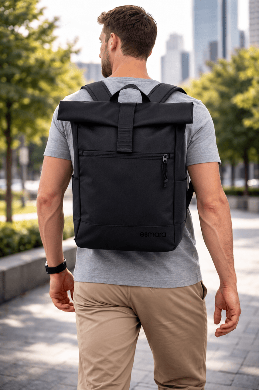 Молодіжний рюкзак 16-21L Roll-top Esmara чорний
