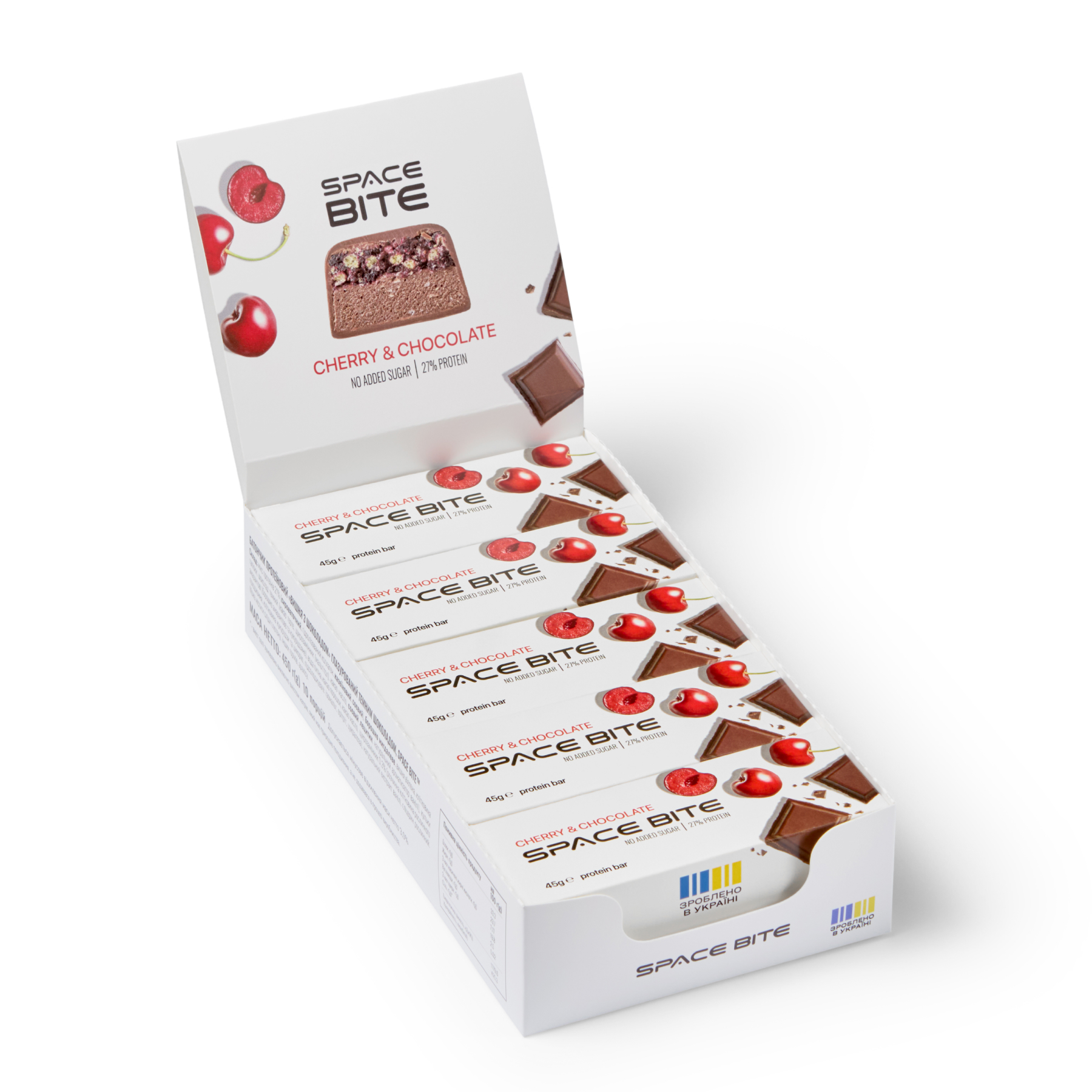 Space Bite - 10x45g Cherry Chocolate