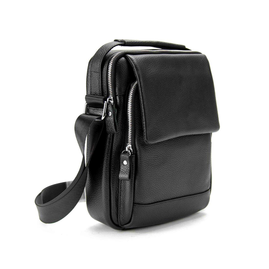 Месенджер шкіряний з ручкою Tiding Bag A25F-FL-9747A