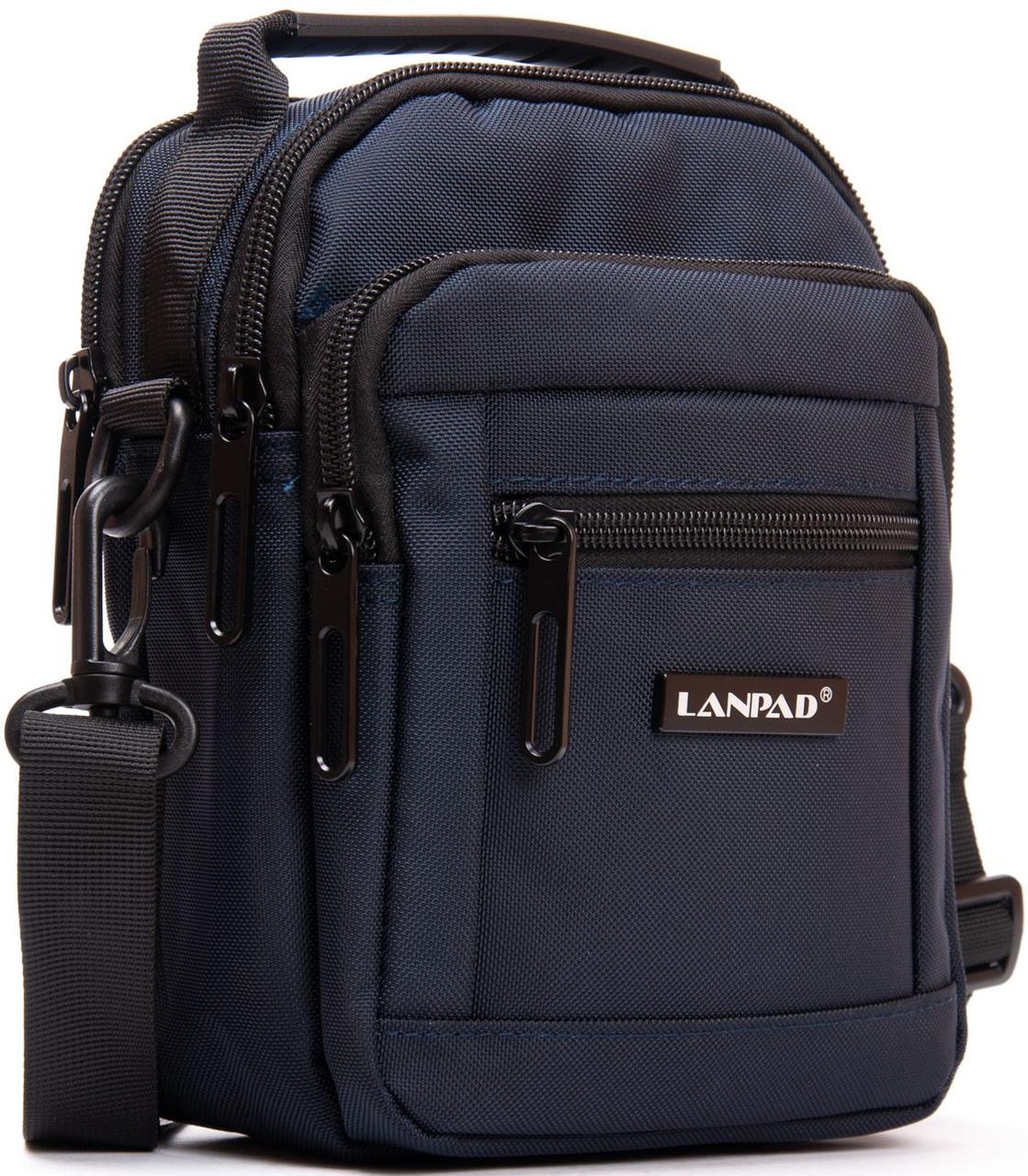 Сумка чоловіча Lanpad на плече синя
