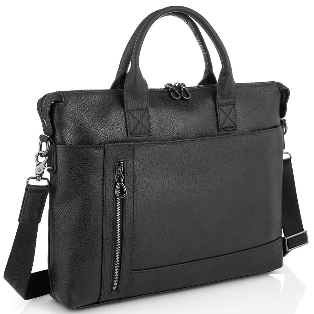 Чоловіча шкіряна сумка для ноутбука 17 дюймів Tiding Bag 120A