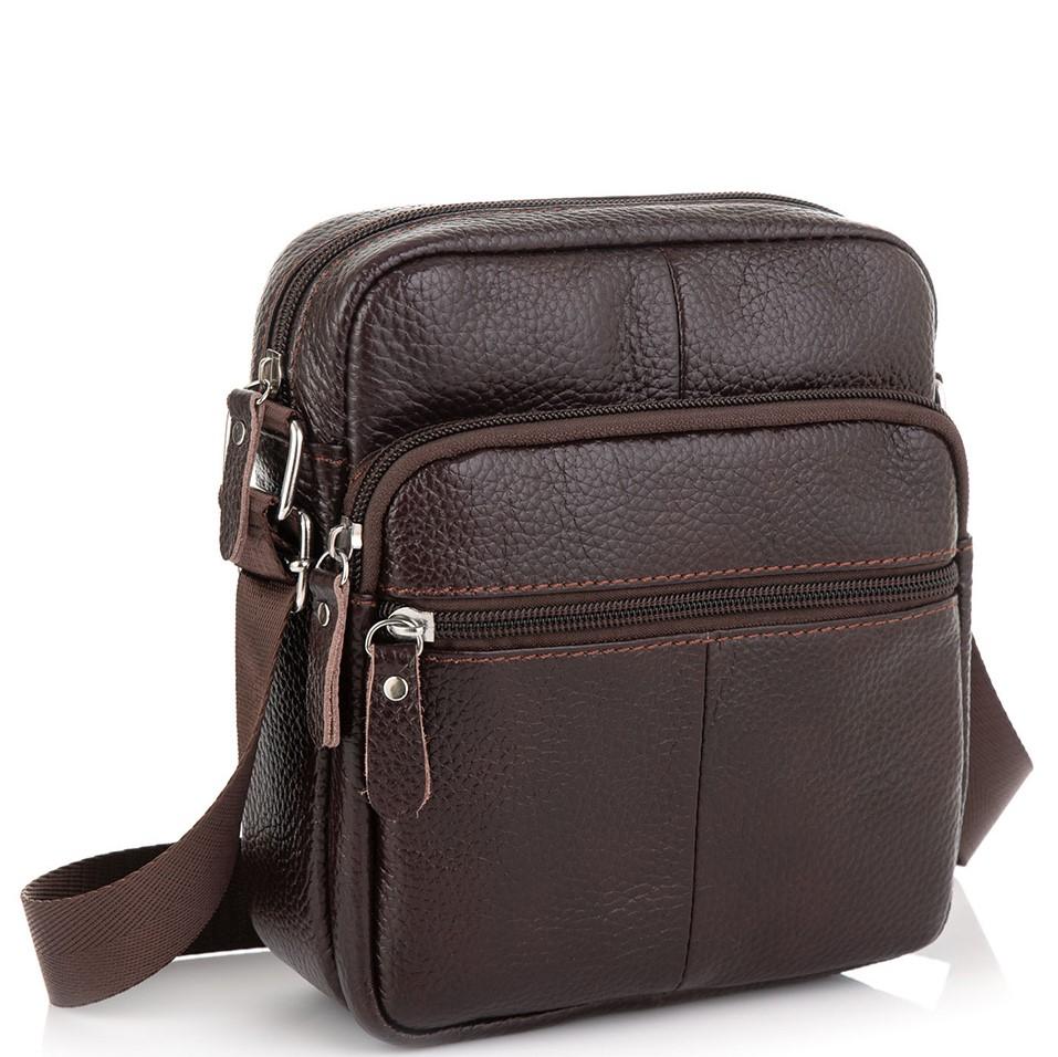 Коричнева чоловіча сумка Tiding Bag NM20-2610DB — фото 1