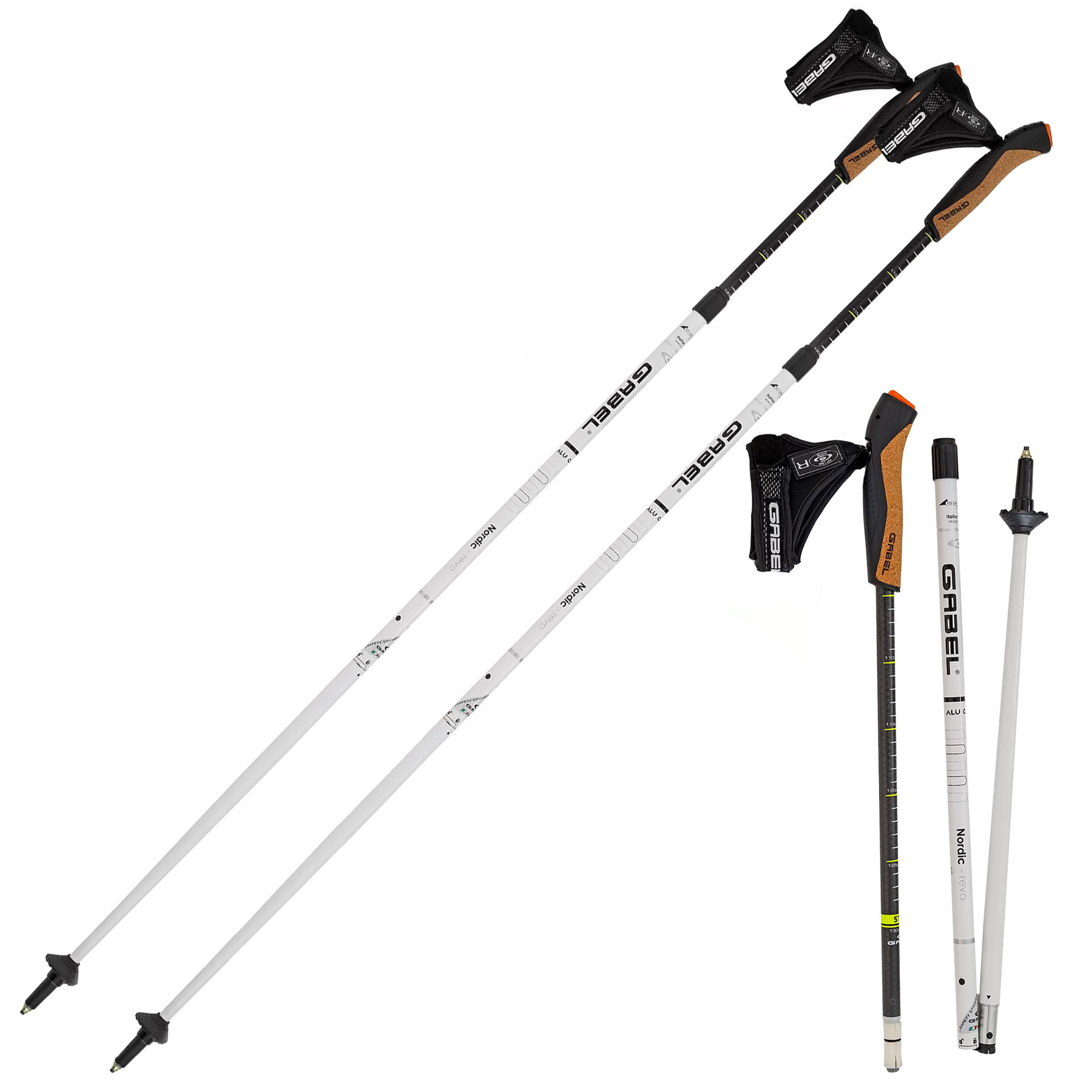 Палиці для скандинавської ходьби Gabel Nordic Revo Alu Carbon (7009351340000)