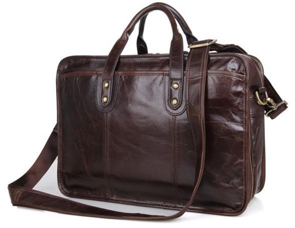 Практична ділова сумка для чоловіка з натуральної шкіри Tiding Bag 7345Q