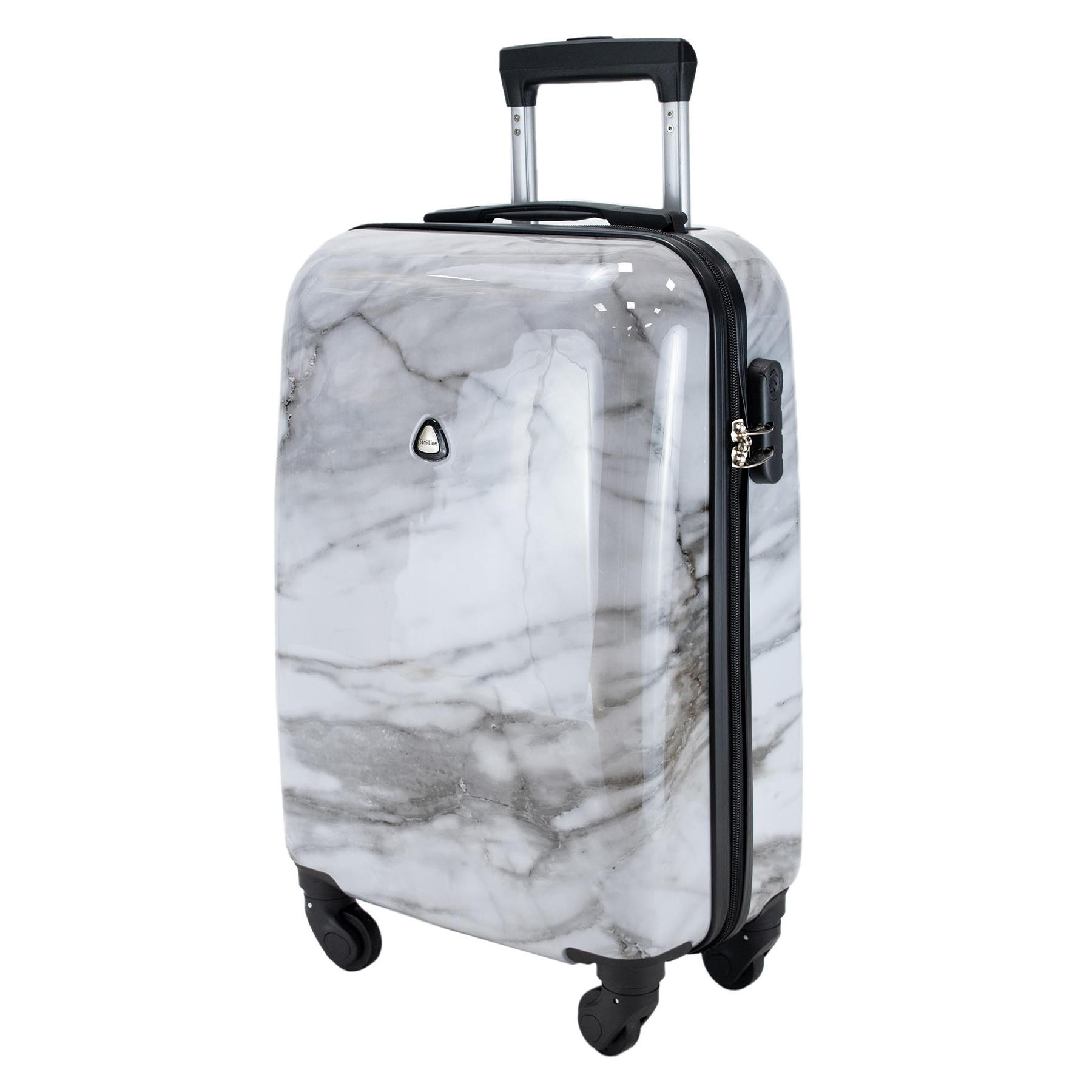 Валіза Semi Line 20" (S) White Marble (T5731-1)