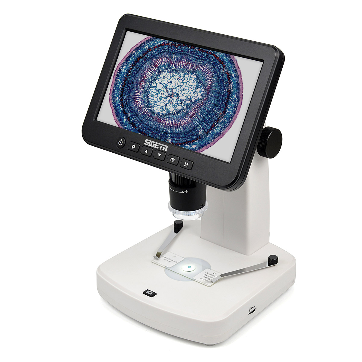 Цифровий мікроскоп SIGETA Numeric Pro 10x-300x 5 MP 7" LCD — фото 1