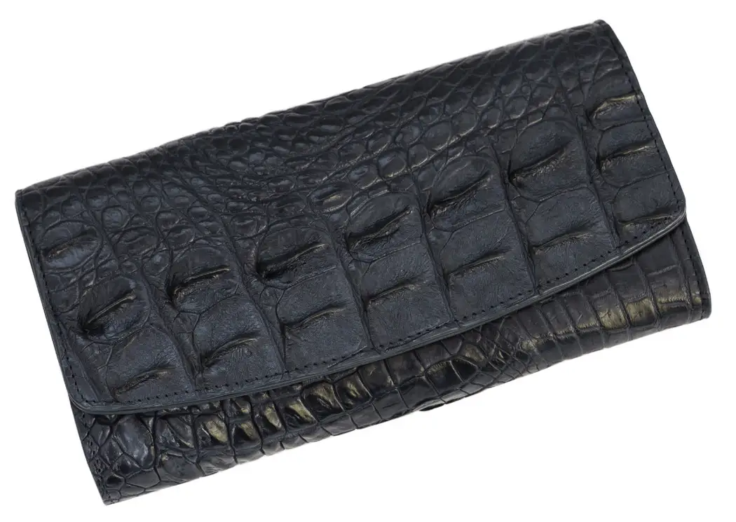 Гаманець зі шкіри крокодила Exotic Leather Синій (cw25_1)