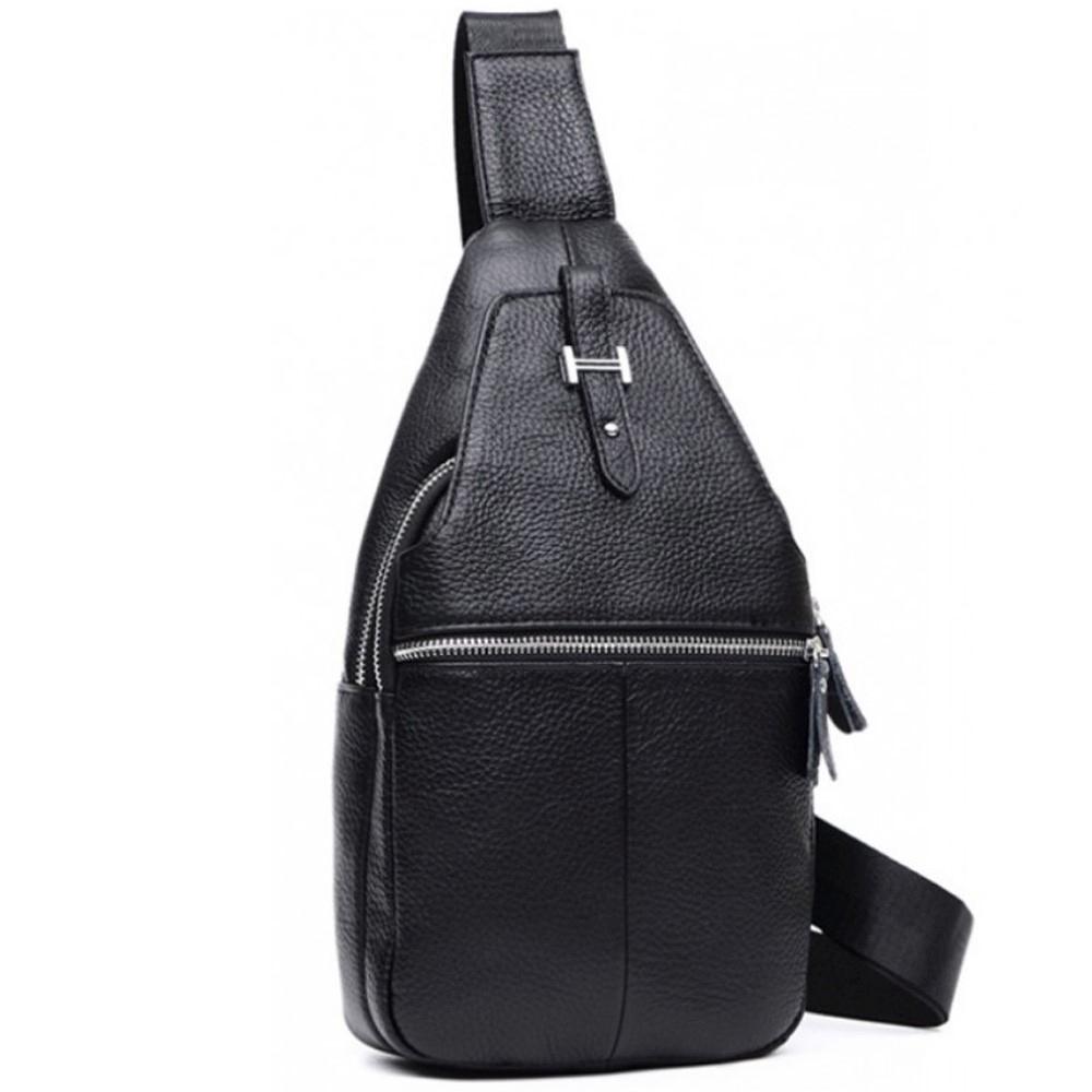 Чоловік шкіряний рюкзак на одну шлейку Tiding Bag M38-8151A — фото 1