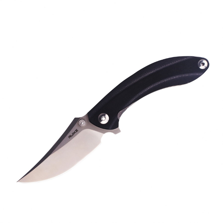 Ніж складаний туристичний Ruike P155-B, (9 см) 14C28N / G10 чорний