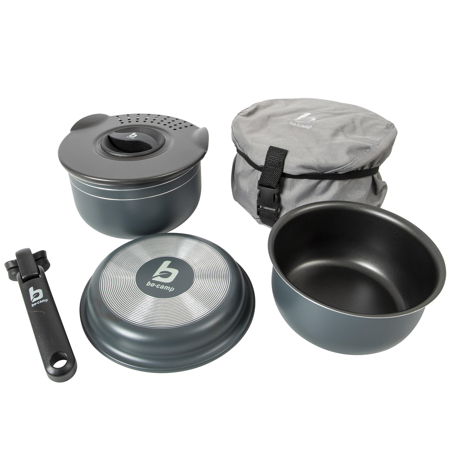 Набір посуду Bo-Camp Trekking 5 Pieces Anthracite (2300351) — фото 1