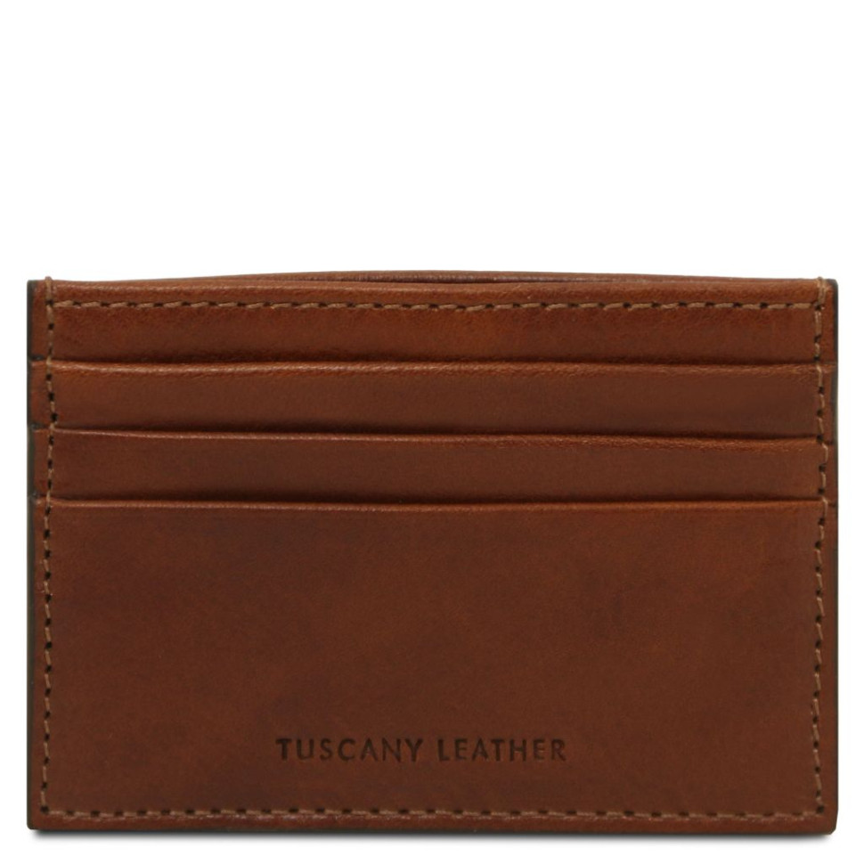 Шкіряний кардхолдер Tuscany Leather TL142471 (коричневий)