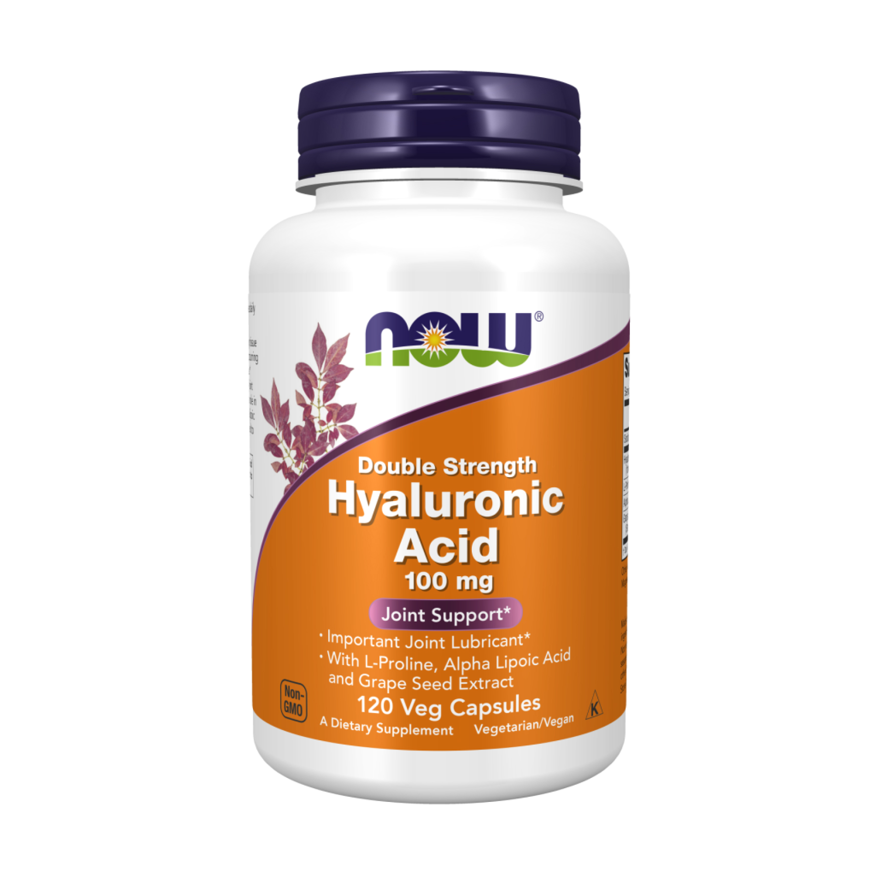 Hyaluronic Acid Double Strength 100 mg - 120 vcaps — фото 1