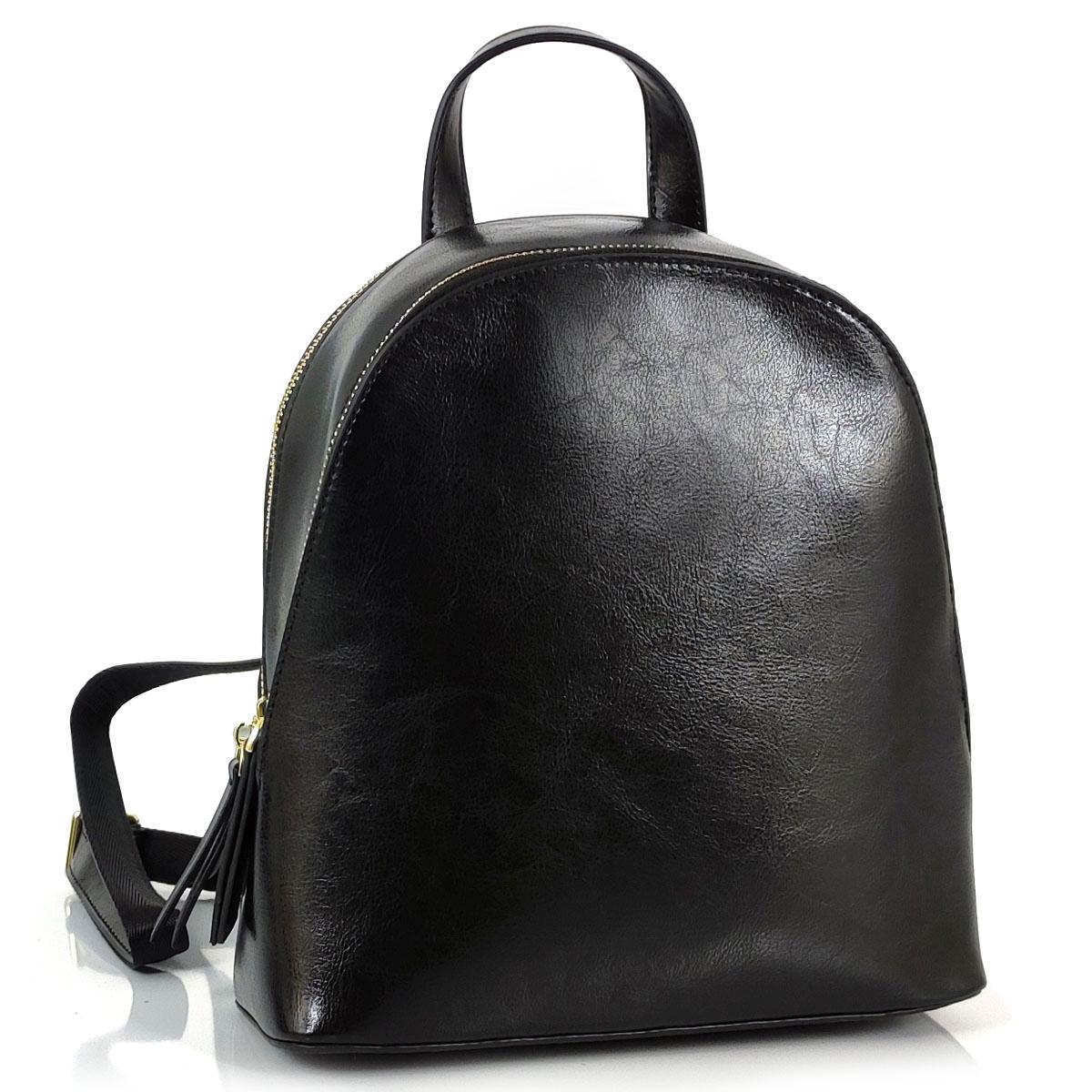 Рюкзак чорний Olivia Leather F-S-Y01-7005W
