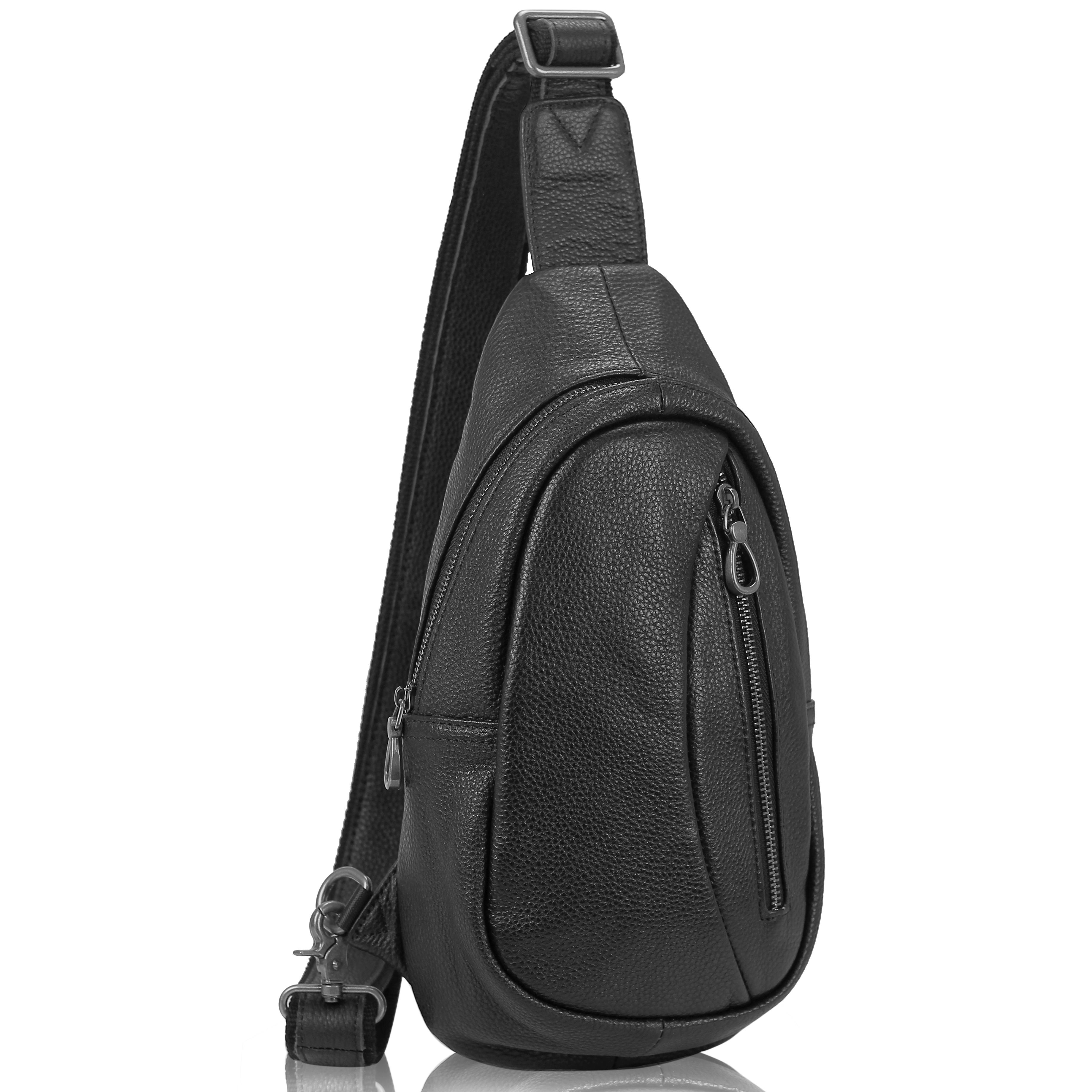 Сумка-слінг чорна чоловіча Tiding Bag 10030A