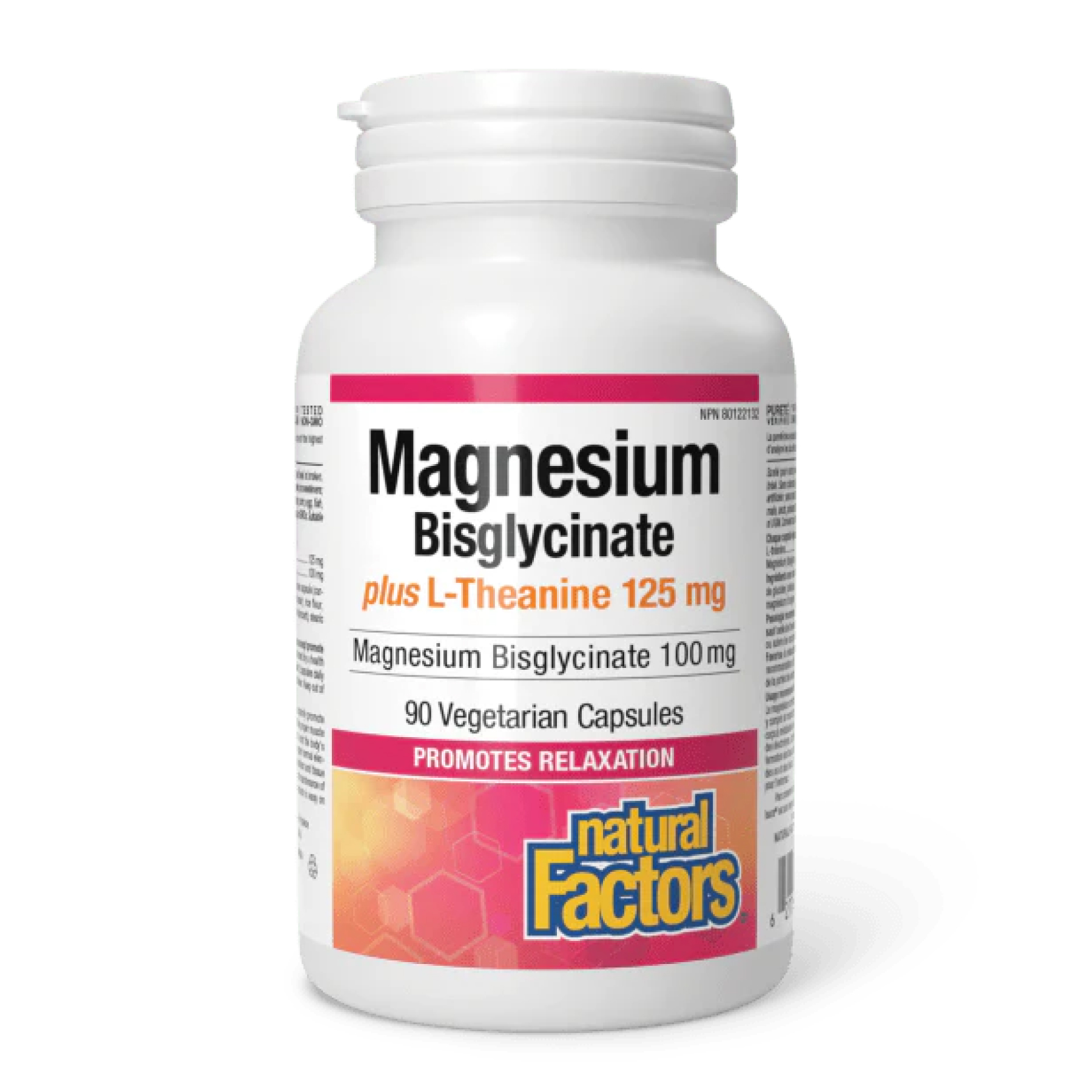 Magnesium Bisglycinate 100 mg plus L-Theanine 125 mg - 90 vcaps — фото 1