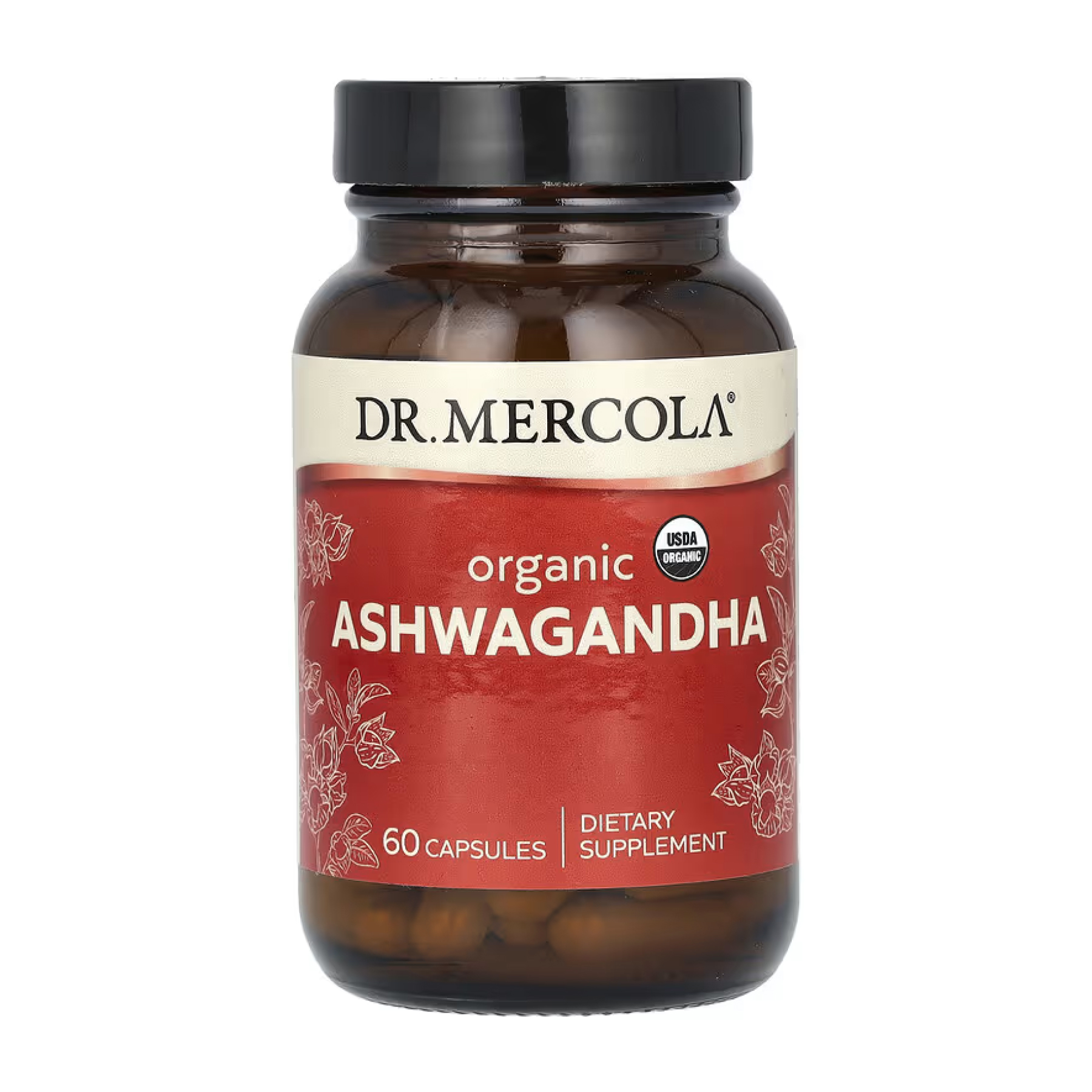 Органічна ашваганда, 60 капсул, Dr. Mercola