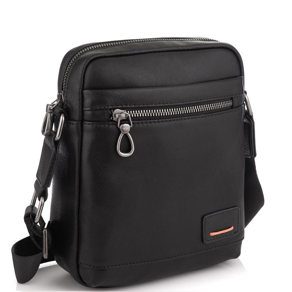 Чоловіча сумка через плече в чорному кольорі Tiding Bag SM8-235A