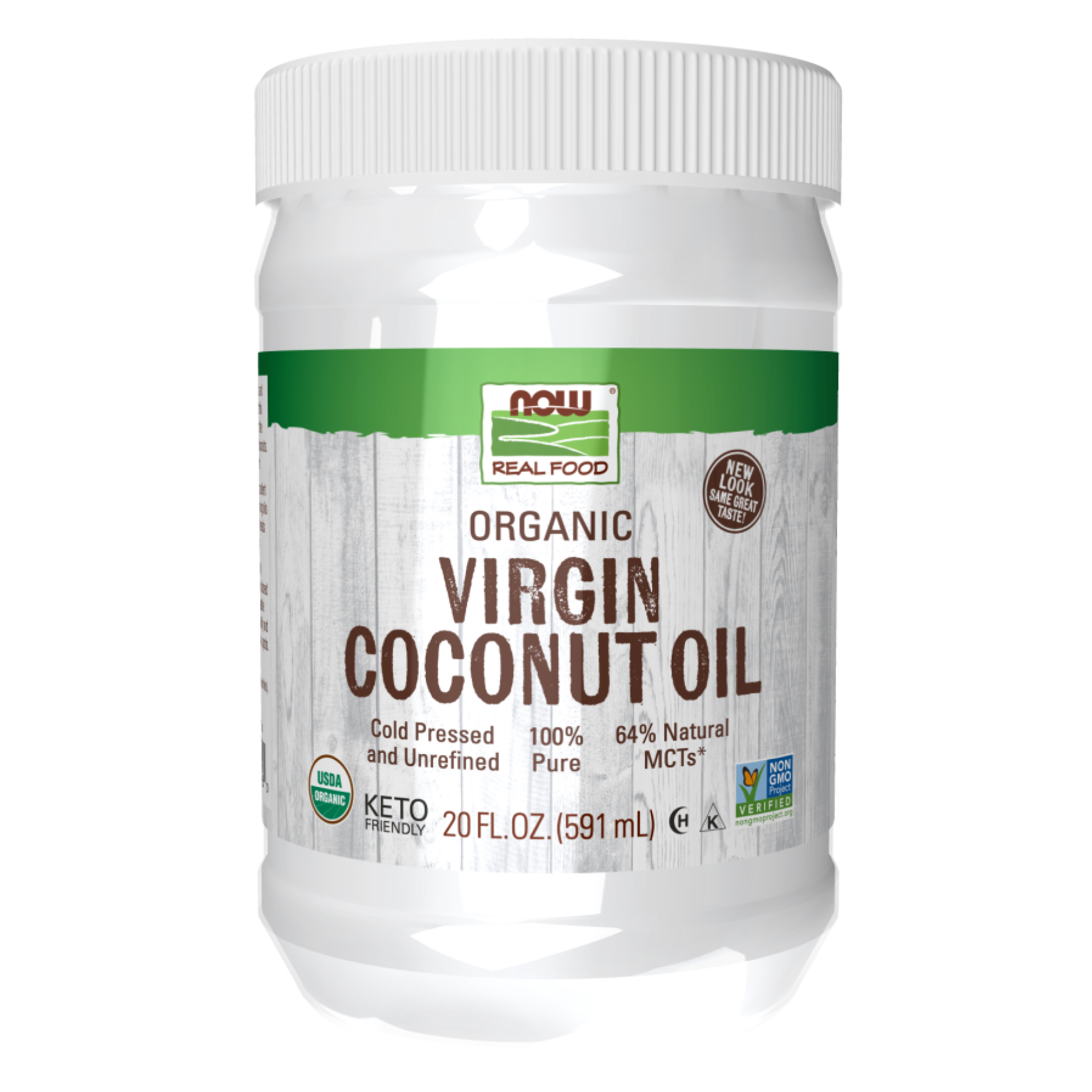 Organic Coconut Oil Virgin - 20 oz — фото 1