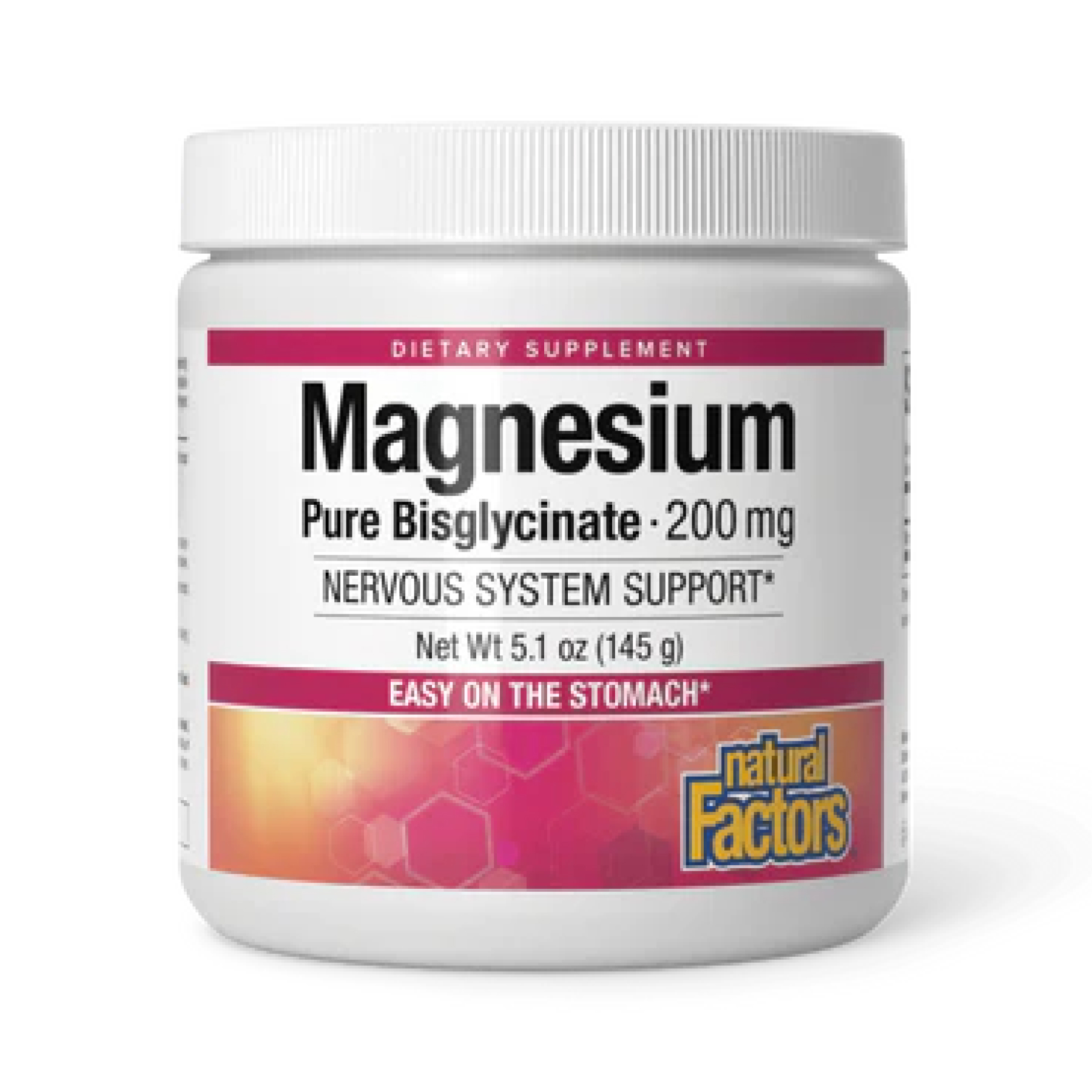 Magnesium Bisglycinate 200mg - 145g Pure (Пошкоджена банка)