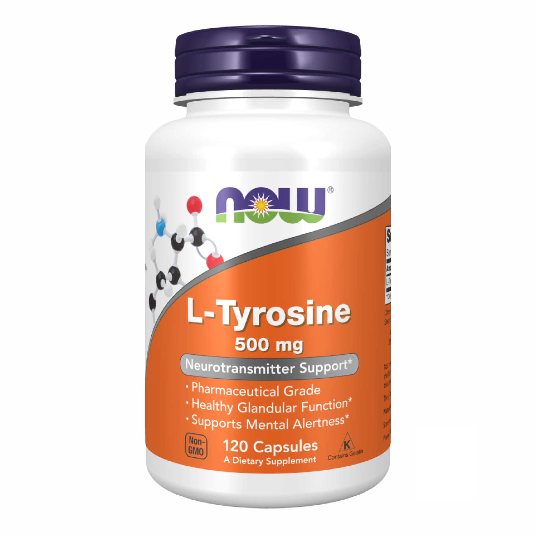 L-TYROSINE 500mg - 120 caps (Пошкоджена банка)