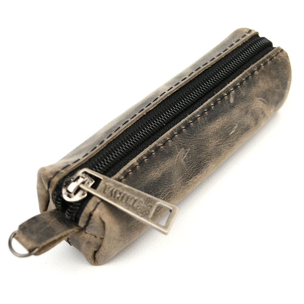 Шкіряна ключниця тубус TARWA Cylinder RJ-cylin-001 сіра — фото 1
