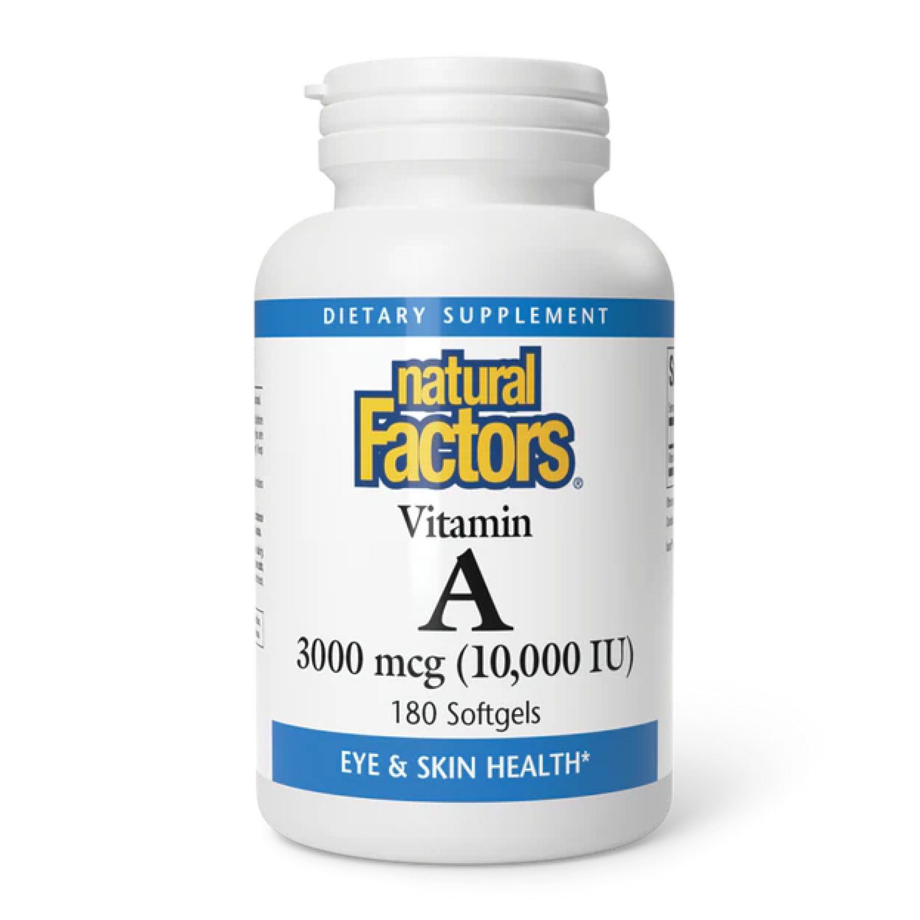 Вітамін A, 3000 мкг, 10 000 МО, 180 м'яких капсул, Natural Factors