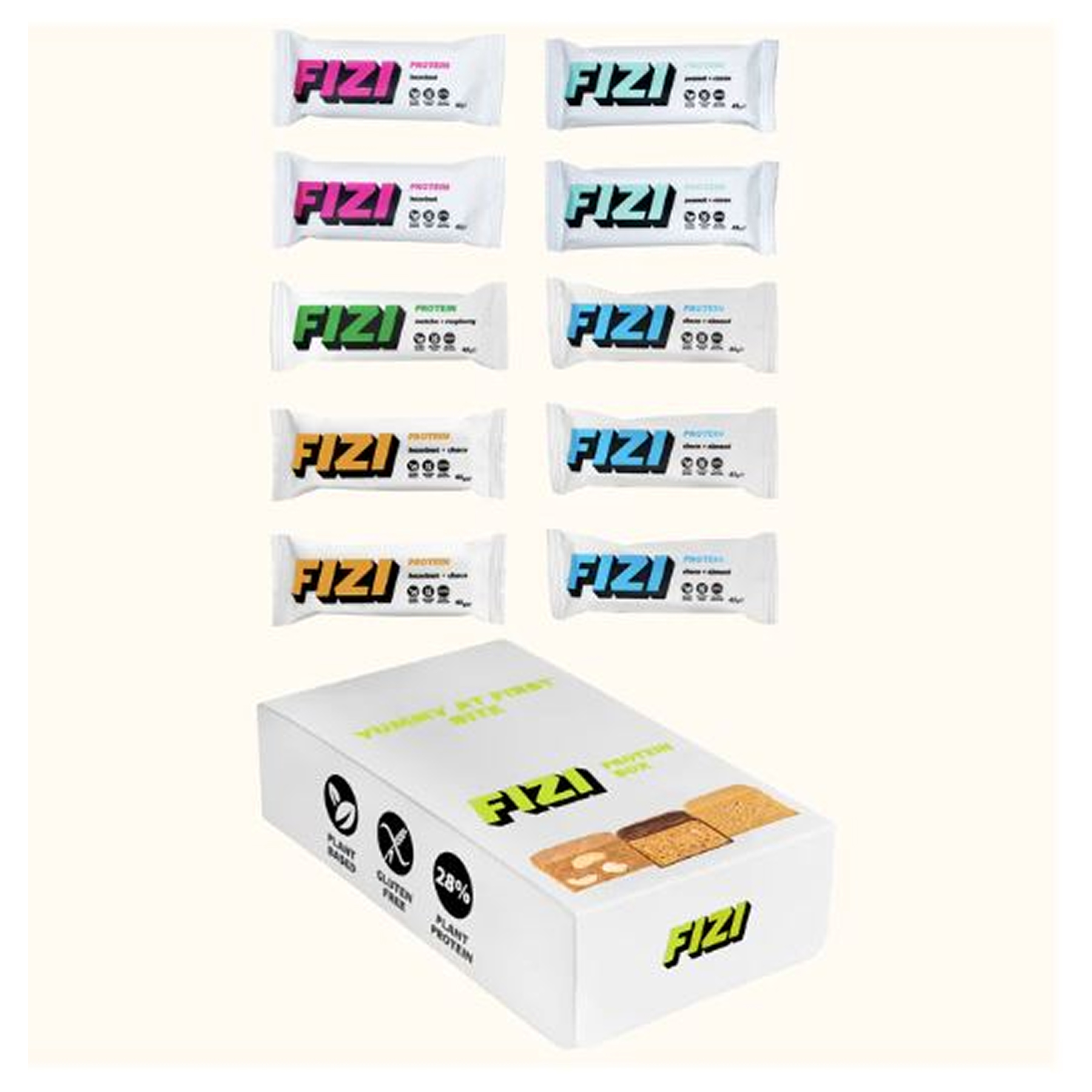 FIZI Protein Box - 10x45g (Пошкоджена упаковка)