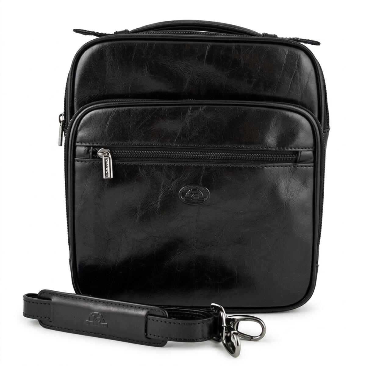 Чоловіча шкіряна сумка Tony Perotti Italico 7058 nero (90634) Чорна