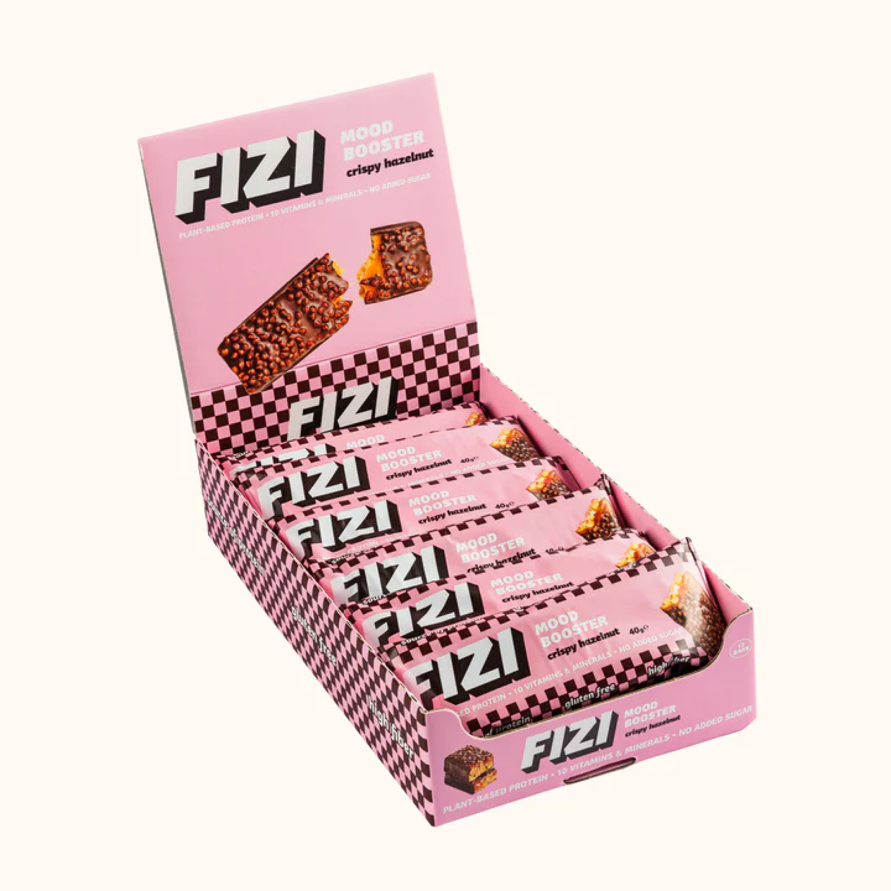 Fizi Mood Booster, 12x40 г, Хрусткий фундук